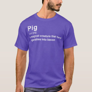 Camiseta Pig Definition Bacon Lover