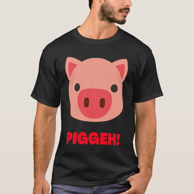 Camiseta Pig Face  Halloween Costume Infant Kids Adult (Frente)