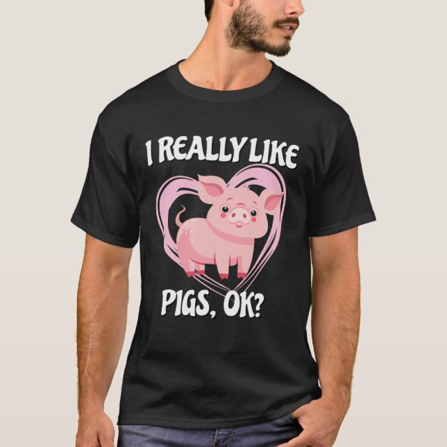 Camiseta Pig Farm Bacon Pink Piggy 2 (Frente)