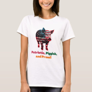 Camiseta Pig Flag América