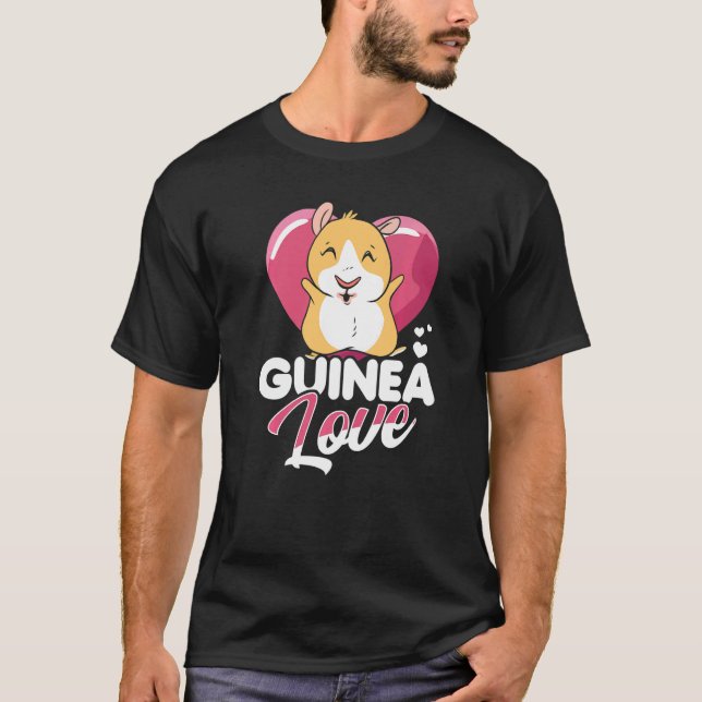 Camiseta Pig Graphic Guiné Proprietário de Porcos Pet Cavy  (Frente)