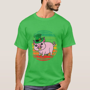 Camiseta Pig Leprechaun - Dia de São Patrício De Suíno I