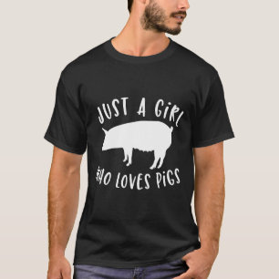 Camiseta Pig Love Shirt Porcine Roupa Clothes For Girls N