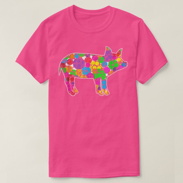 Camiseta Pig Lover Polka Dot Pattern Dot Day International  (Frente do Design)