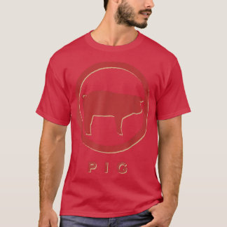 Camiseta Pig Lover Vintage Estilo Retroativo