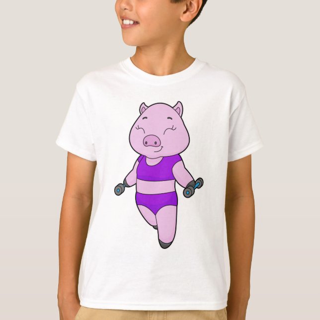Camiseta Pig Malhação Dumbbell (Frente)