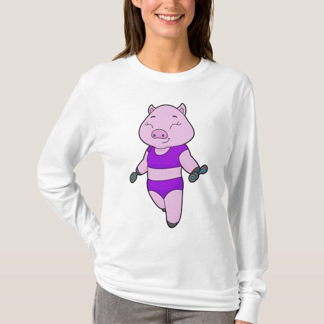 Camiseta Pig Malhação Dumbbell (Frente)