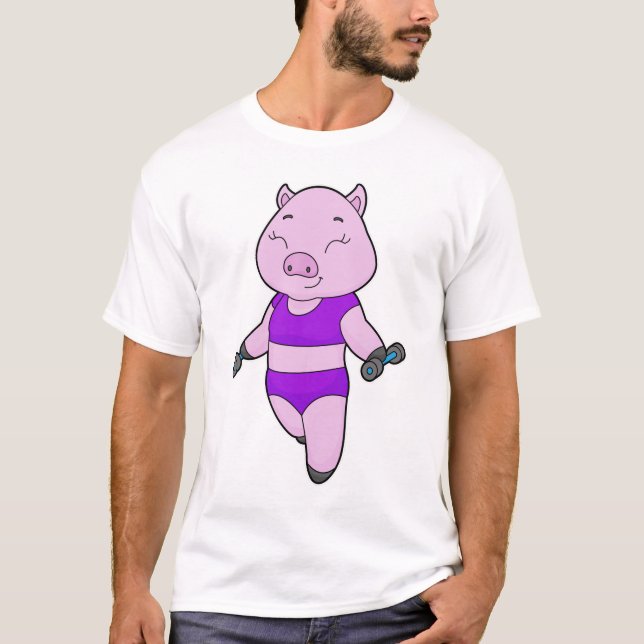 Camiseta Pig Malhação Dumbbell (Frente)