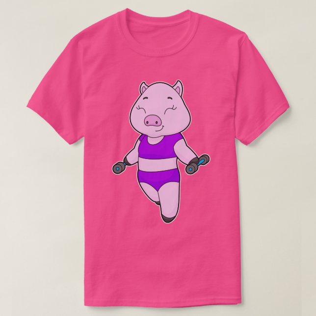 Camiseta Pig Malhação Sumbbell 2 (Frente do Design)