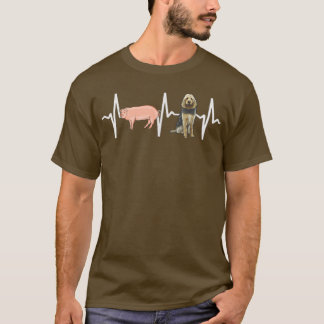 Camiseta Pig Otterhound Heartbeat Dog Lover