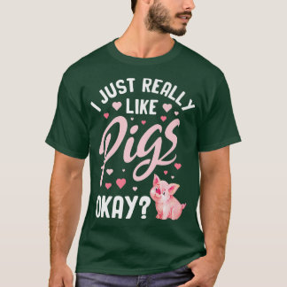 Camiseta Pig Pork Piggy Piglet Boar Swine Hog Piglets Pink