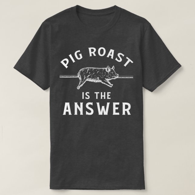 Camiseta Pig Roast Roupa Funny Incrível Roast Lover Desenho (Frente do Design)