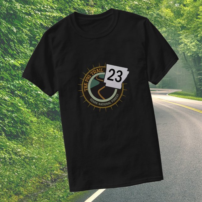 Camiseta Pig Trail Highway 23 Arkansas Motorcycle Road (Criador carregado)