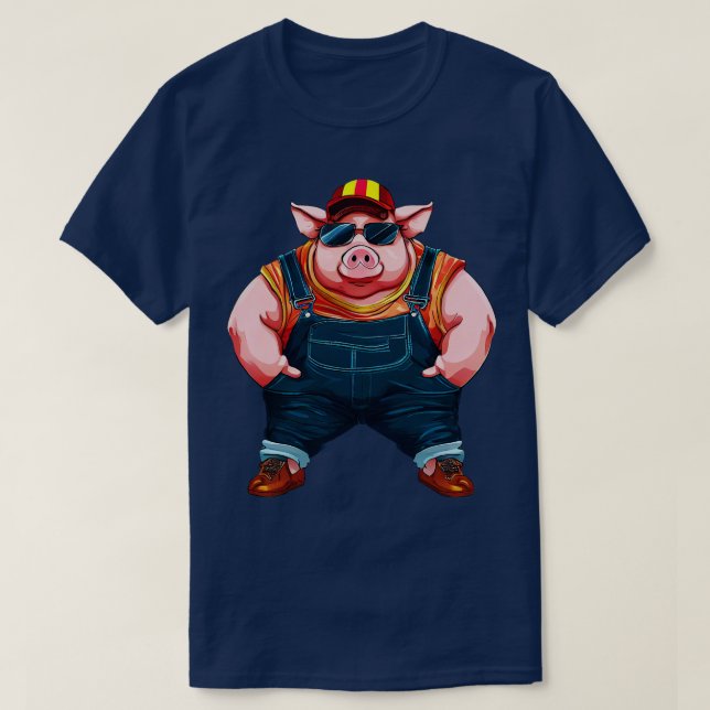 Camiseta Pig Trucker (Frente do Design)