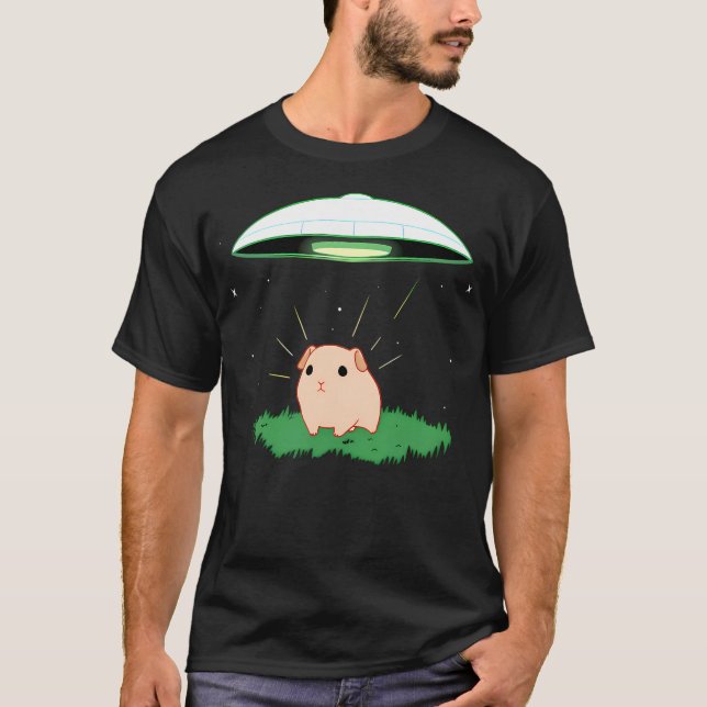 Camiseta Pig Ufo Voando Saucer (Frente)