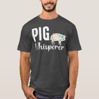 Camiseta Pig whisperer Farmer t shirt and Funny BBQ Piggy L