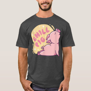 Camiseta Pig Yoga Funny Pig Amantes Presentes Yoga Pose Bon