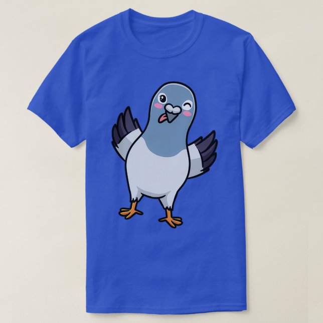 Camiseta Pigeon Bird Columbidae Emoticon Pigeon 1 (Frente do Design)