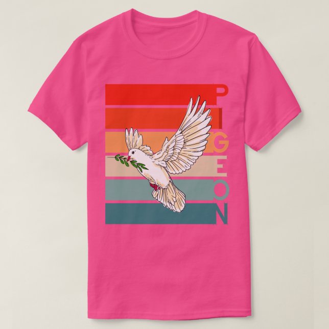 Camiseta Pigeon Bird Peace Dove (Frente do Design)