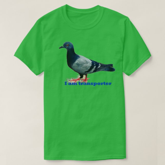 Camiseta Pigeon carrier transporter (Frente do Design)