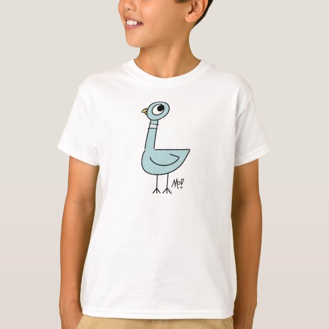 Camiseta Pigeon Classic Kids White (Frente)