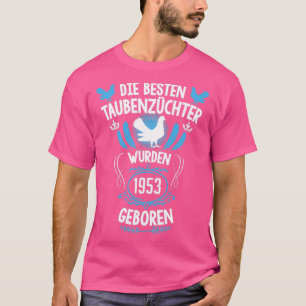 Camiseta Pigeon fancier 68.º Nascer de aniversário 1953 pom