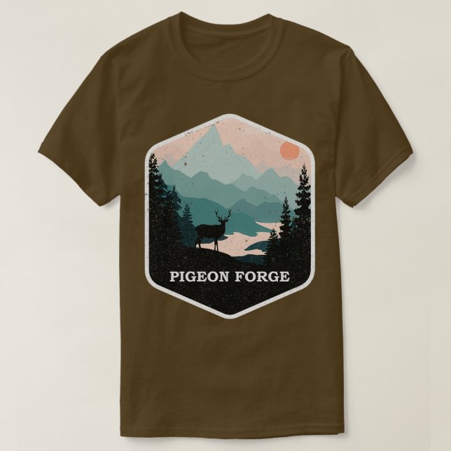 Camiseta Pigeon Forge Souvenir Excelente Montanhas Tennes (Frente do Design)