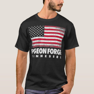 Camiseta Pigeon Forge Tennessee 4 de julho Bandeira America