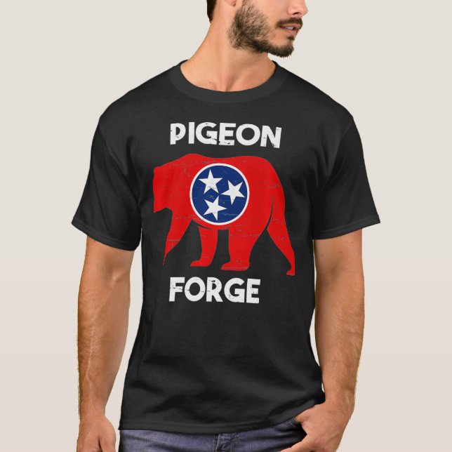 Camiseta Pigeon Forge Tennessee Smoky Mountains State (Frente)