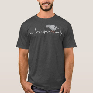 Camiseta Pigeon Heartbeat Pigeon Gift Bird Engraçado