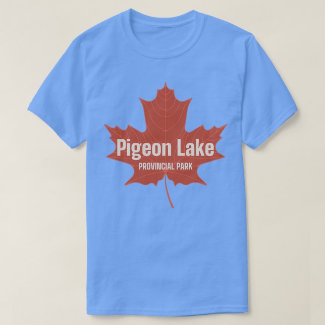 Camiseta Pigeon Lake Provincial Park Alberta Canada Retro R (Frente do Design)