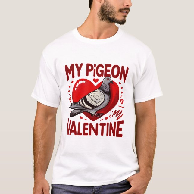 Camiseta Pigeon Love - Meu Namorados é um amigo com penas (Frente)