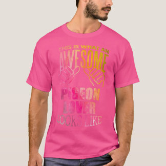 Camiseta Pigeon Lover Design Funny Gift Design em Watercolo