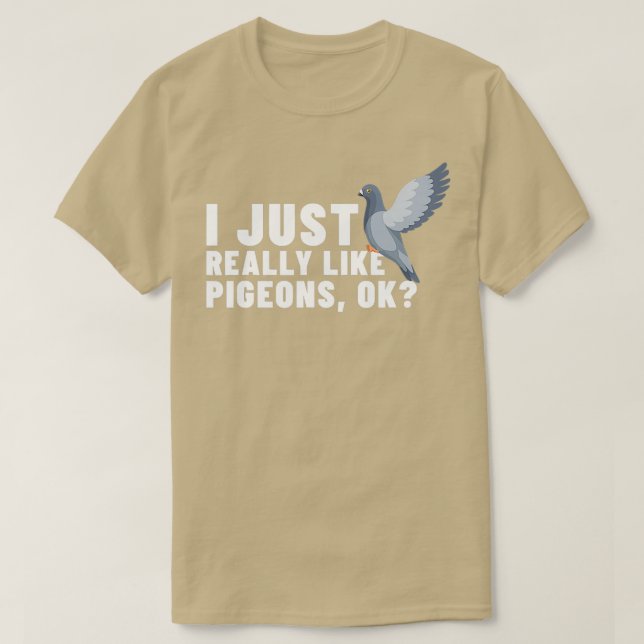 Camiseta Pigeon Pigeon Bird Comédia (Frente do Design)