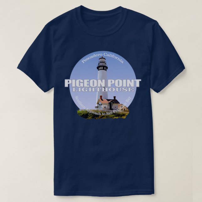 Camiseta Pigeon Point Lighthouse 15 (Frente do Design)