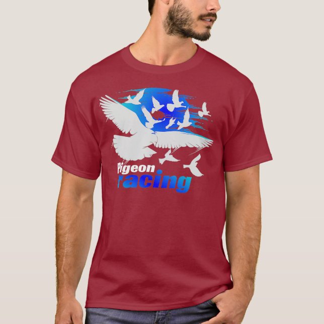 Camiseta Pigeon Racing Shirt Classic Bird Racers Gift_7 (Frente)