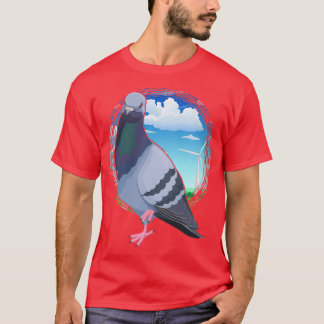 Camiseta Pigeon Reproduzindo Pássaro Assistindo Entusiasta 