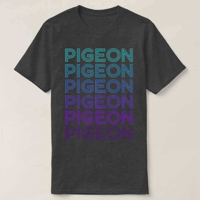 Camiseta Pigeon Retro 7 (Frente do Design)