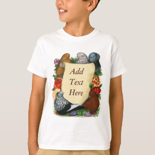 Camiseta Pigeon Scroll