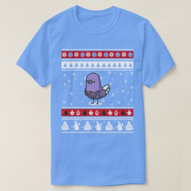 Camiseta Pigeon Ugly Christmas (Frente do Design)