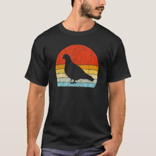Camiseta Pigeon Vintage Sunset Estilo Retro Estilo Pet Boni