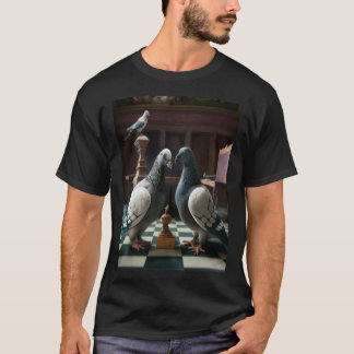 Camiseta Pigeons playing chess