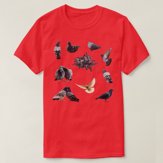 Camiseta Pigeons Sticker Pack (Frente do Design)