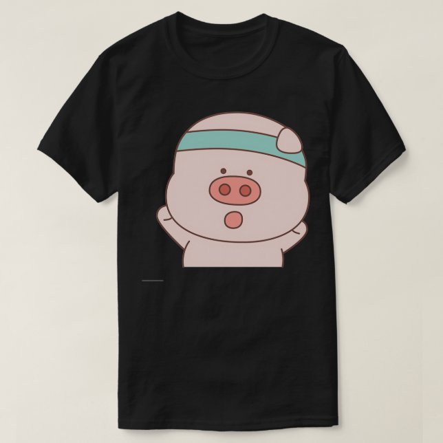 Camiseta Piggly Wiggly the Chubby Pig (1) (Frente do Design)