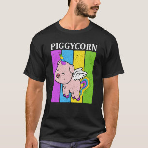 Camiseta Piggycorn Farm Animal Piggy Farmer Unicorn Pig  1