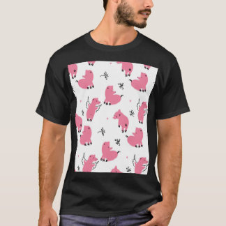 Camiseta Piglet Fantasy: Design Whimsical Seamless.