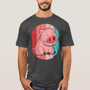 Camiseta Piglet Farming Farm Animal Lover Farmer Retro Pig4