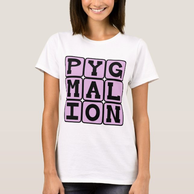 Camiseta Pigmalião, Peça de Shaw (Frente)