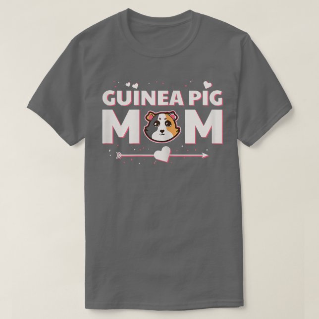 Camiseta Pigs-guineenses Mãe, Pet Roedor Bonito (Frente do Design)