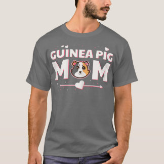 Camiseta Pigs-guineenses Mãe, Pet Roedor Bonito